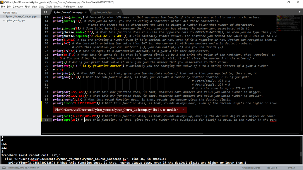 Some python functions are not working - Technical Support - Sublime Forum