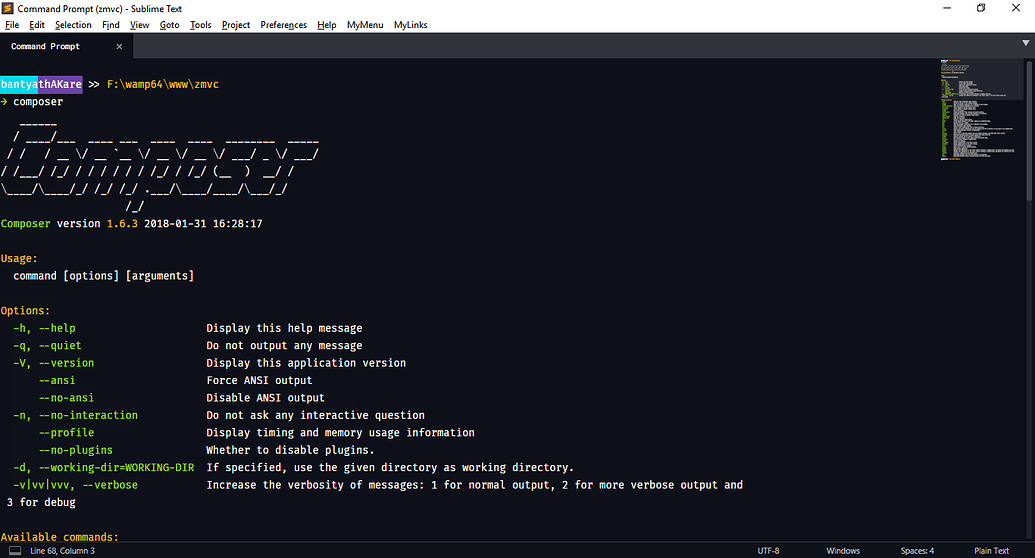 submlime text open in terminal