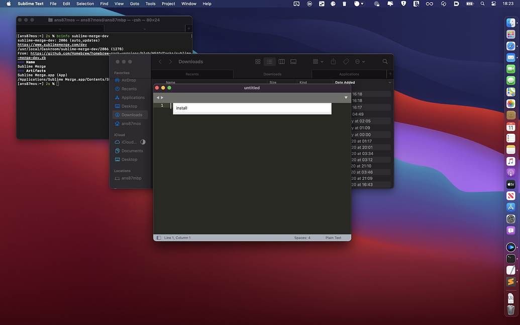 sublime installing windows on mac