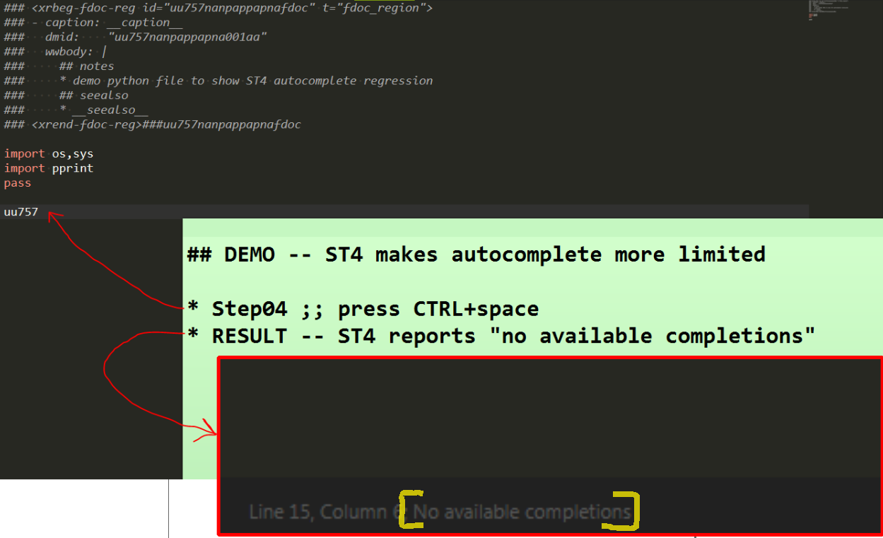ST4: Regression -- autocomplete is now more limited - Technical Support ...