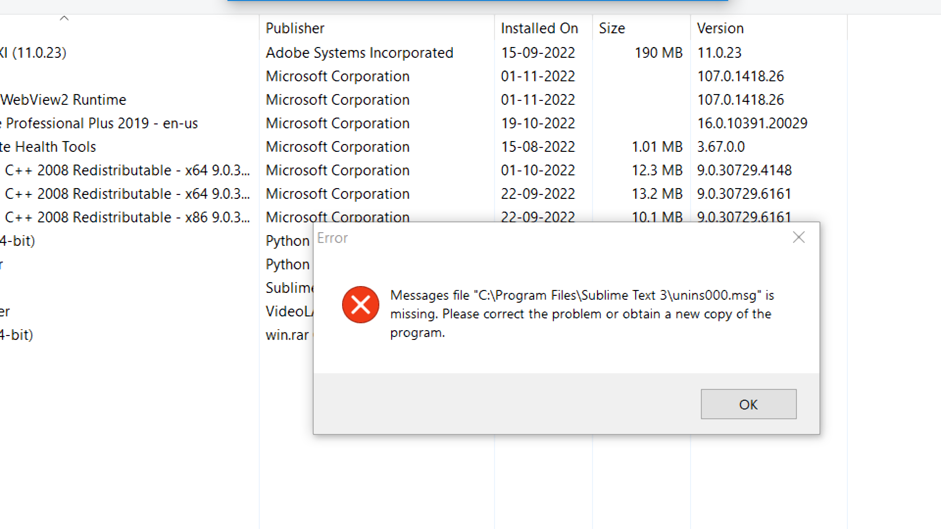 how to delete sublime text