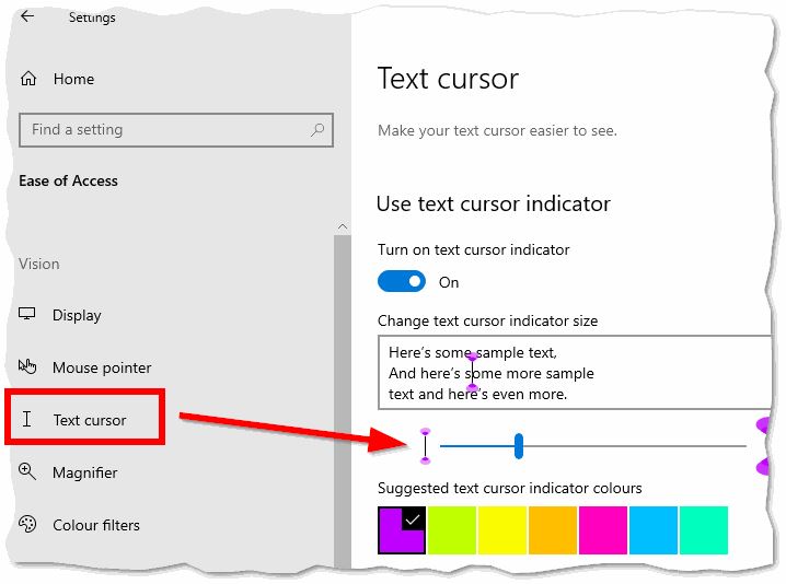 How to Change Text Cursor Thickness, Indicator, and Color - MajorGeeks