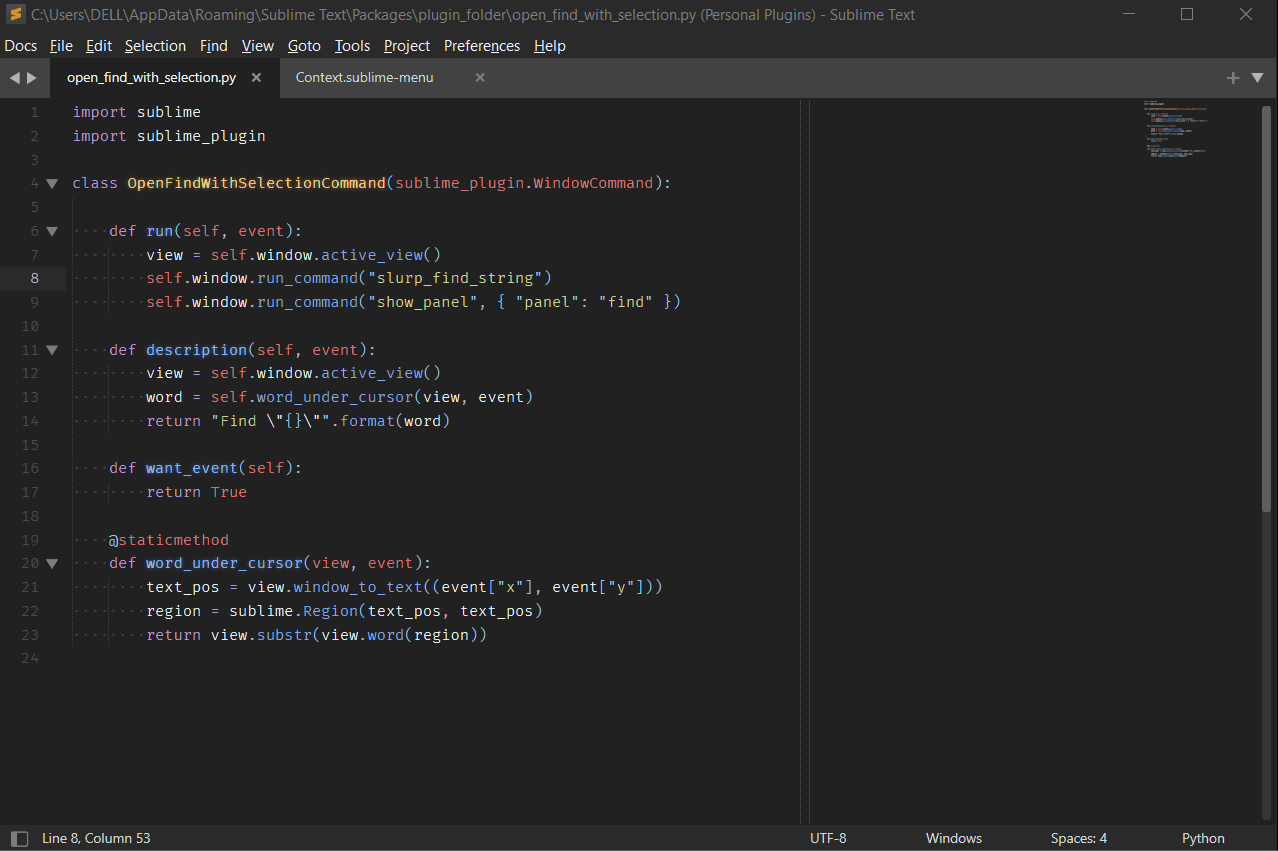 sublime text windows 11 context menu