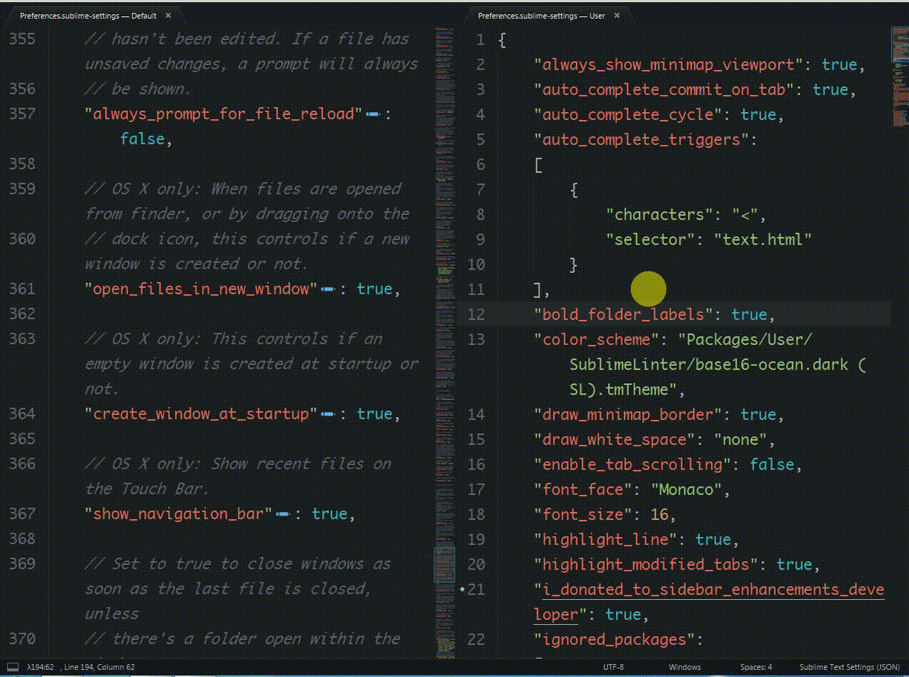 sublime text editor 3 cheat sheet for mac os x