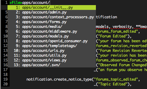 Fuzzy filesystem find General Discussion Sublime Forum