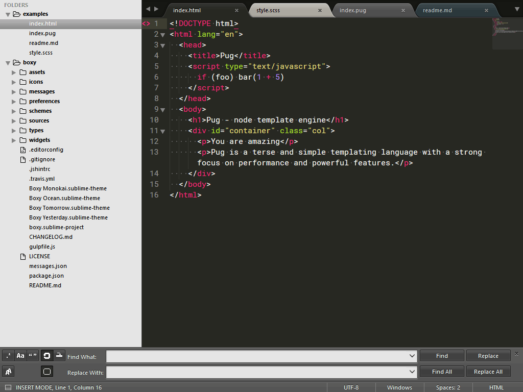 Sublime Text 3 Themes