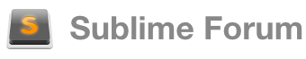 Sublime Text Forum